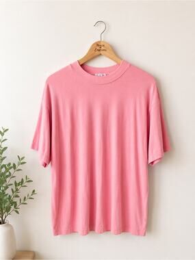 GeeGee Pink Short Sleeve Knit Top Size S